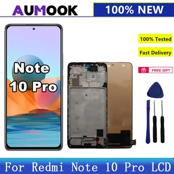 OEM AMOLED For Xiaomi Redmi Note 10 Pro LCD Display Touch Screen Digitizer Assembly For Redmi Note10Pro M2101K6G M2101K6R