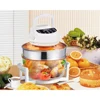 Countertop Air Fryer Convection Oven with Extender Ring, Multifunction Electric Infrared Roaster Heating with 6 Settings,White 3