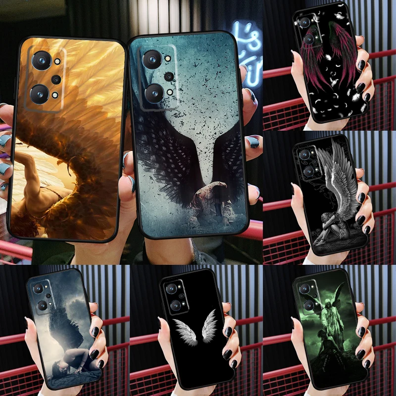 Falled Angel Wings Art Per Realme C55 C33 C30 C21Y 10 Pro Plus Gt Neo 5 3 3T Custodia Per Oneplus 11 10 Pro Nord 2 2T