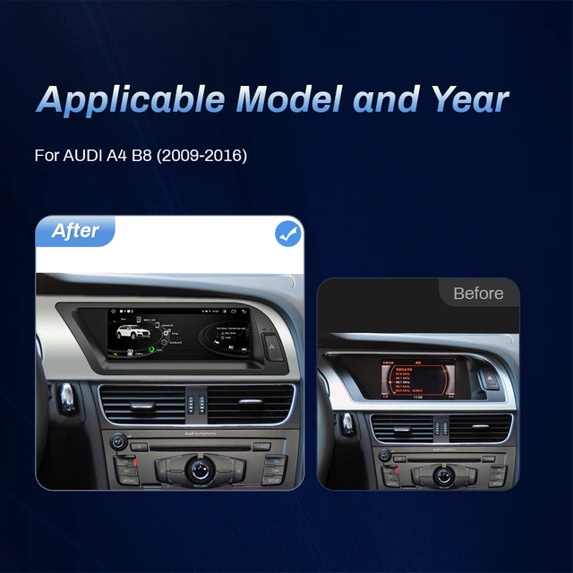 Android 13 bežični CarPlay auto radio uređaj za Audi A4 2009-2016 2