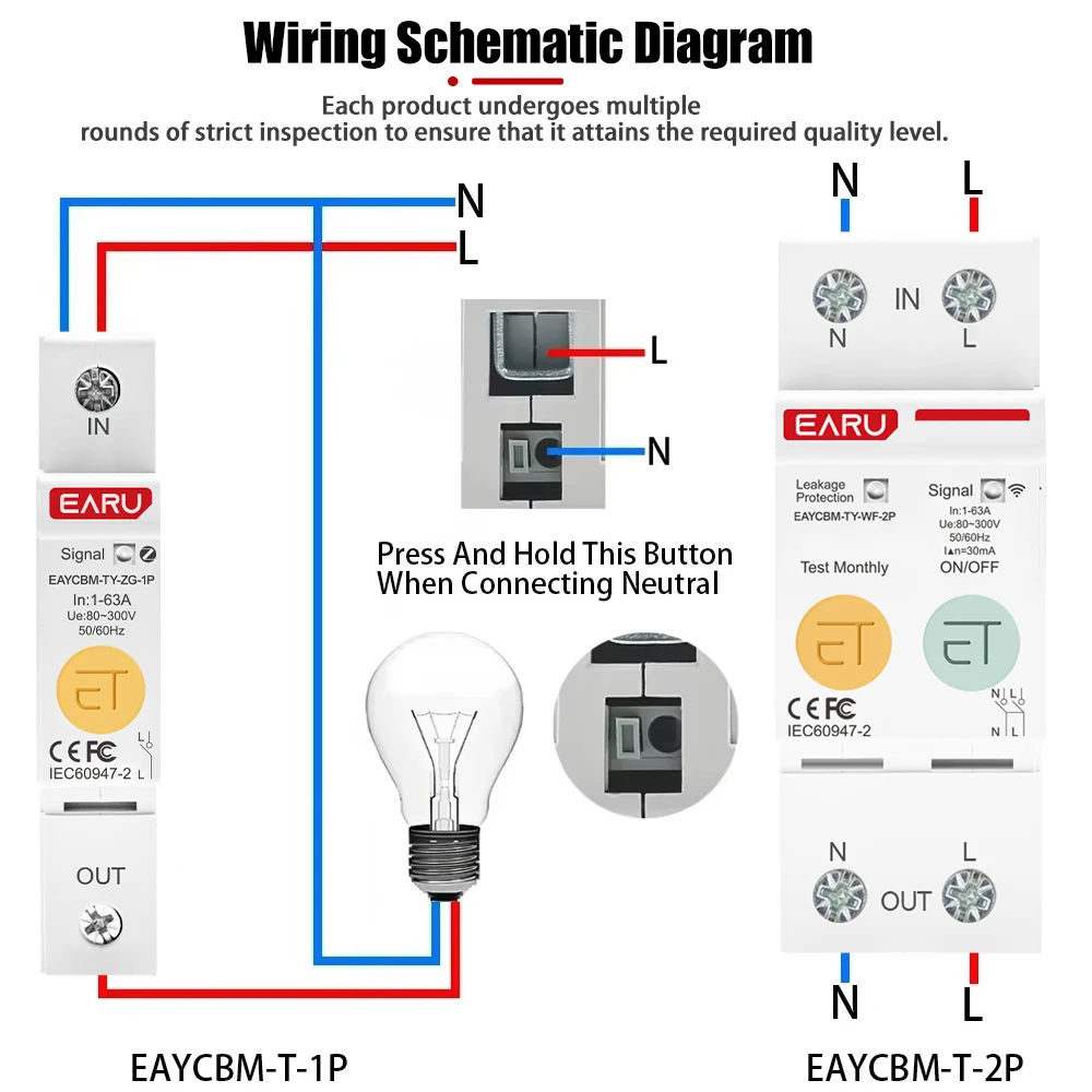 1P 2P TUYA APP Zigbee WIFI 스마트 에너지 전력 소비 kWh 미터 회로 차단기 시간 릴레이 스위치 누설 전압 보호
