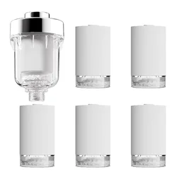 Universal High - Density Water Purifier Kit for Kitchen, Bathroom & Shower Faucets (1 Filter 5 Cotton)