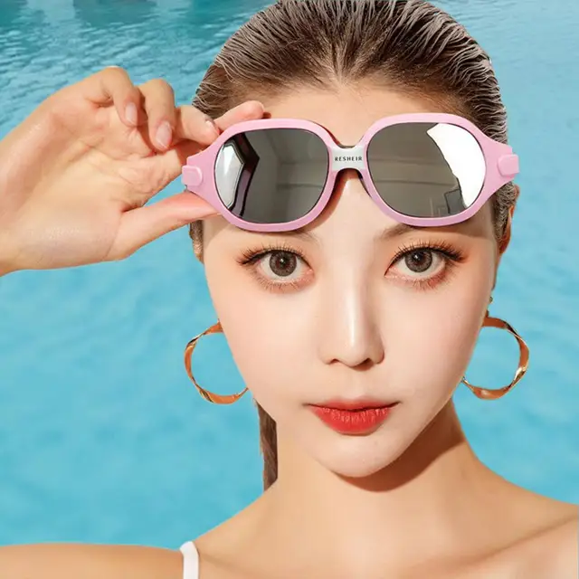 Swimming Glasses Big-frame Diving Glasses UV Protect Chic Fashion Men Women Swim Goggles Swimglasses for Water Sports