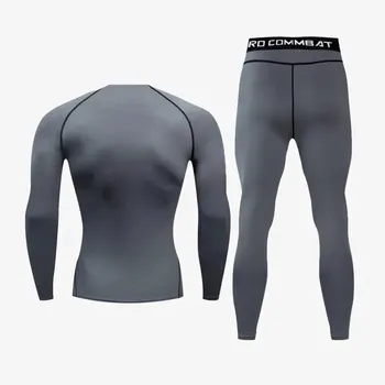 Men's Compression Sportswear 2-Piece Set – Rash Guard For Training and Running