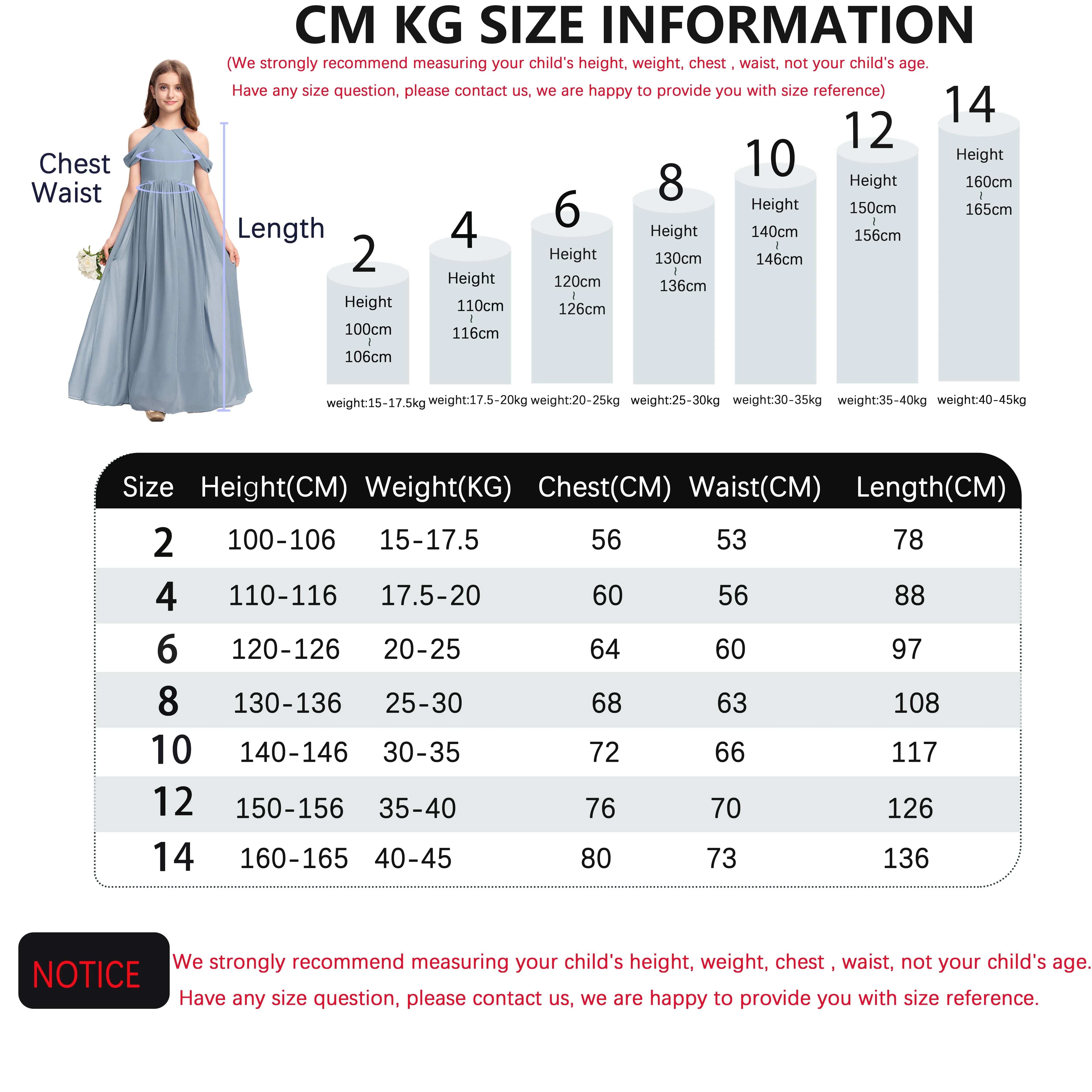 YZYmanualroom Junior Bridesmaid Dress Flower Girl Dress A-line Halter Floor-Length Chiffon 2-15T