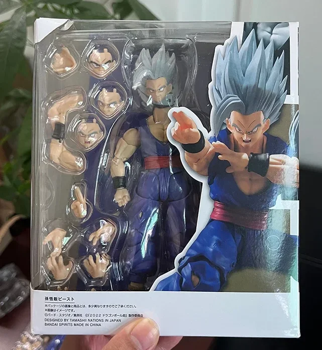 1PC SHF 손오반 비스트 액션 피규어 PVC 가동식 수집용 인형 애니메이션 초사이어인 오반 피규어 모델 장난감 선물 17cm
