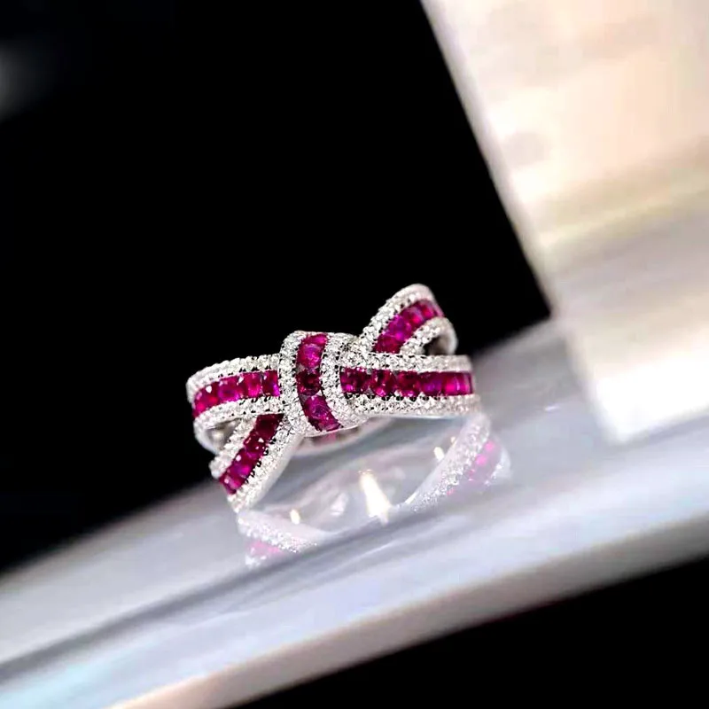 925 Sterling Silver Fashion Engagement Ceremony Accessories with Bright Zirconia Stylish Female Gorgeous Trendy Wedding Jewelry - 5