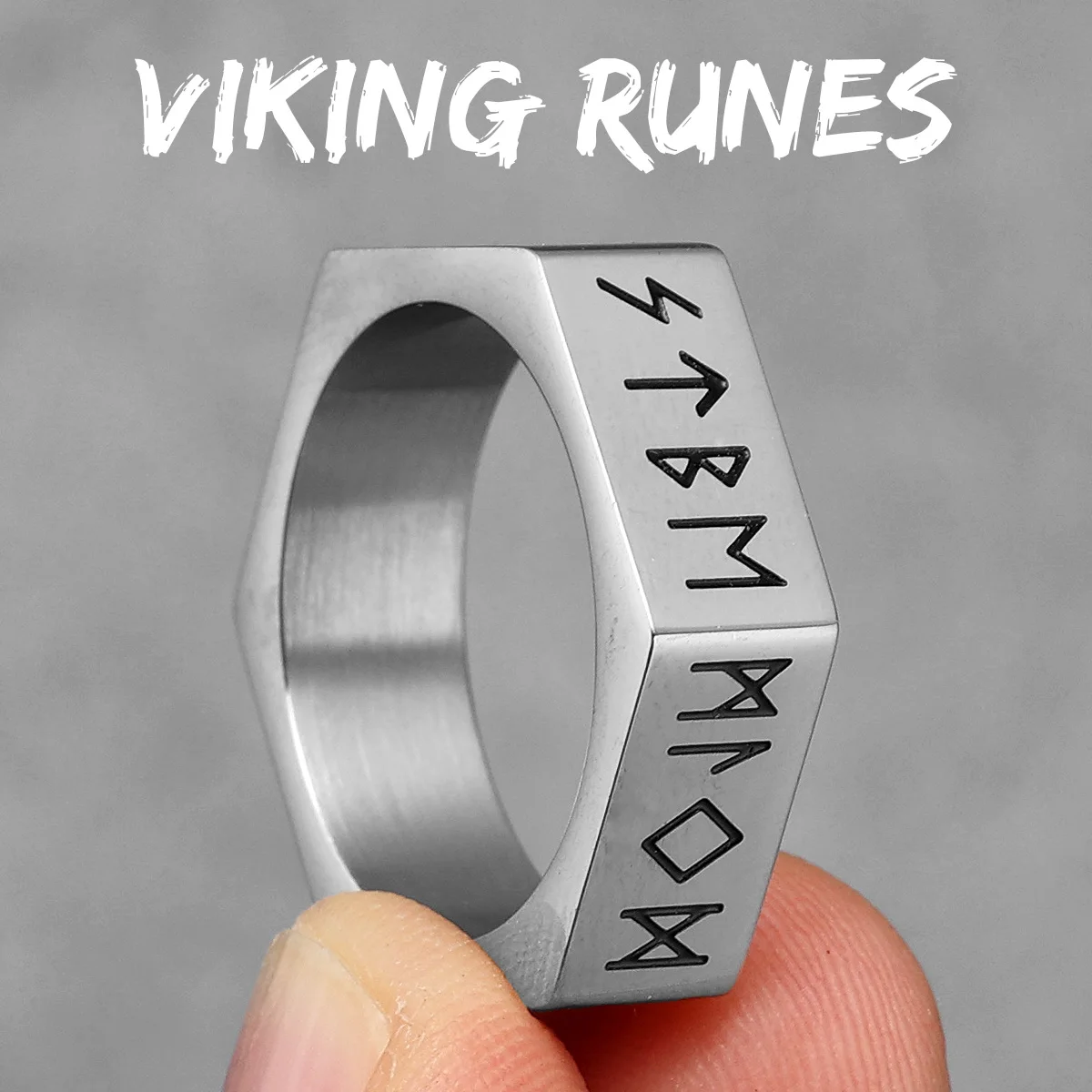 Vintage Nordic Celtic Knot Stainless Steel Rings - Viking Inspired Jewelry Gift