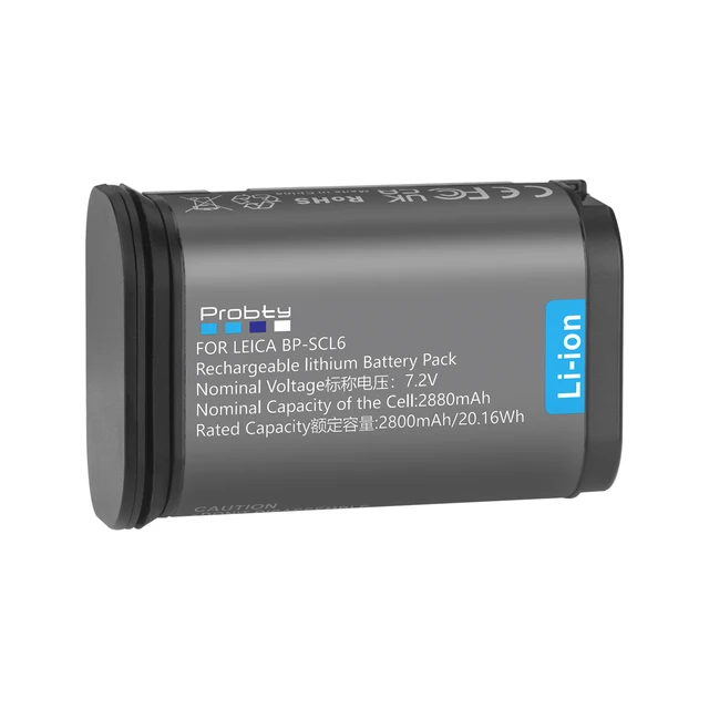 2880mAh BP-SCL6 Battery For Leica Q2 SL2 SL2-S Q3 SL3 SL3-S 2880mAh BP-SCL6 Battery For Leica Q2 SL2 SL2-S Q3 SL3 SL3-S