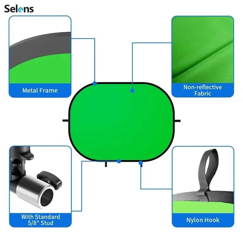 Selens 100x150cm  ȭ  г  YouTube ʻȭ  ̽ Chromakey ݻ  ǰ