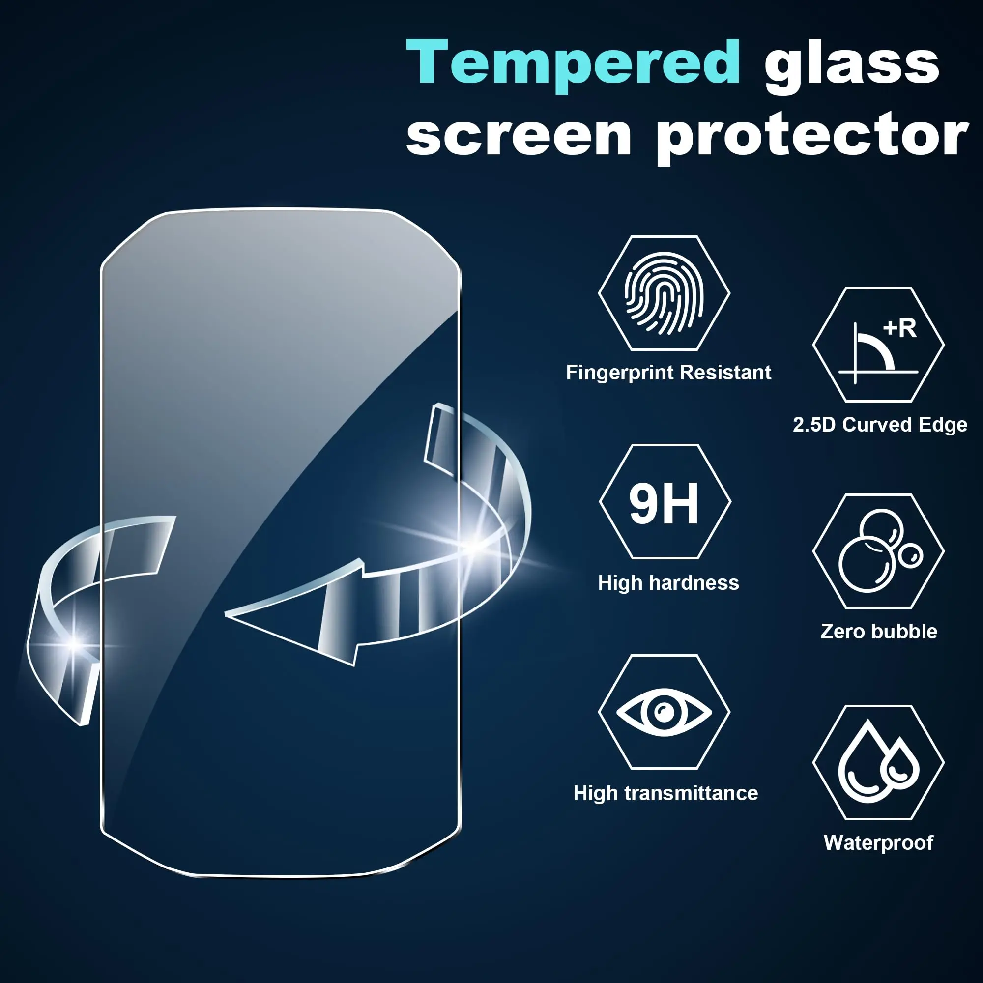 Premium Tempered Glass Screen Protector with Silicone Case for Bike Computer Stopwatch