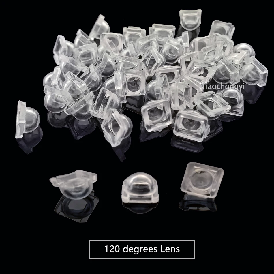 1000Pcs 5050 Led Lens 30 60 90 120 140 180 Graden Bolle Optische Lens Voor 5050 Smd WS2812 APA102 WS2811 SK6812 Rgb Led Stirp