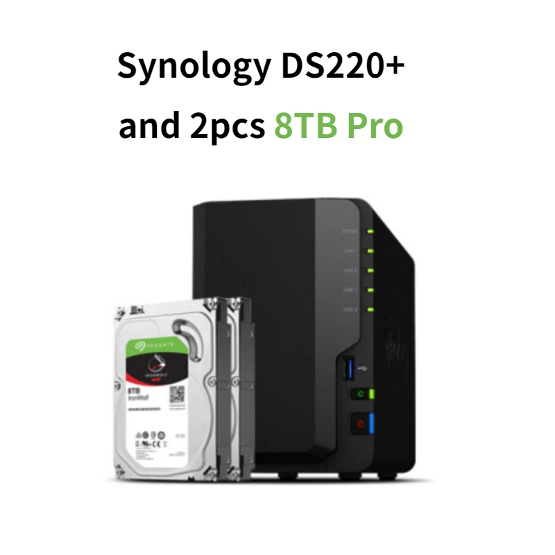 Synology DS220+ NAS 2 Bay DiskStation 2GB DDR4 RAM Diskless Cloud Storage