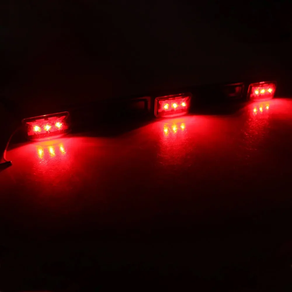 All-Weather LED Rear Light Combo: Brake Lamp, Side Marker, and Taillight Strip