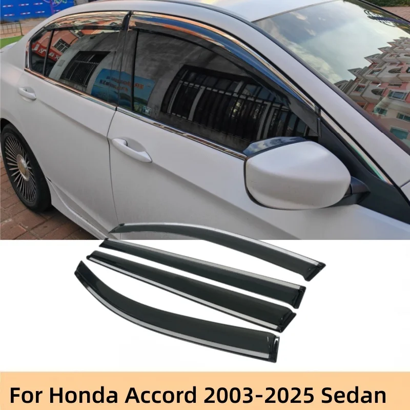 Window Visors Rain Sun Guard Vent Wind Deflector For Honda Accord Sedan 1998-2002 / 2003-2007 / 2008-2013 / 2014-2017 /2018-2022