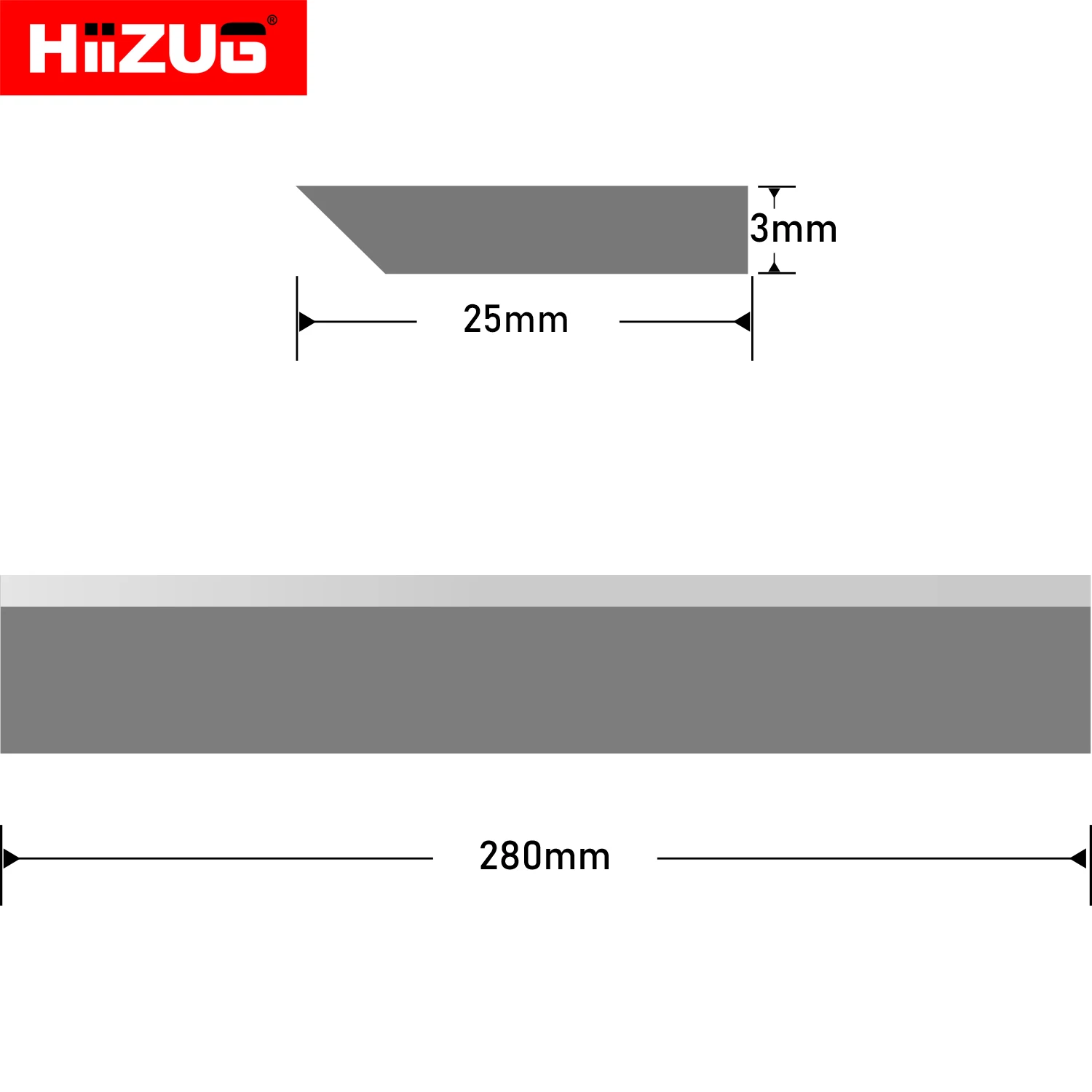 280mm×25mm×3mm Planer Blades Jointer Knives for Thicknesser Jointer Electric Wood Planer Woodworking Power Tools HSS/TCT 3pcs 2