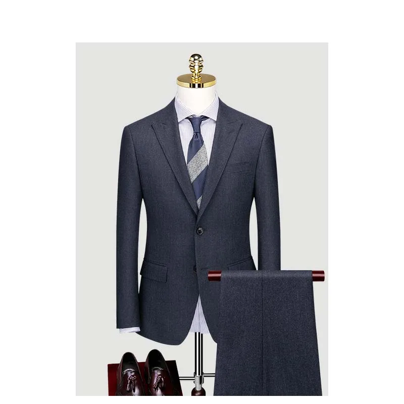 

Custom Made Groom Wedding Dress Blazer Pants Business High-end Classic Dress Trousers ZHA04-61999
