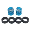 4pcs Metal Drift Wheel & Soft Tire Skin Set for Wltoys 284131 K989 K969 1/28 RC Car Upgrade Parts 1
