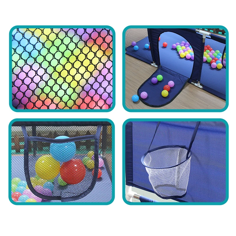 Baby Playpen IMBABY Baby Playpens Indoor Baby Playroom Ball Box Swimming Pool Safety Corral for Large Child Crawling Fence Ball Pool