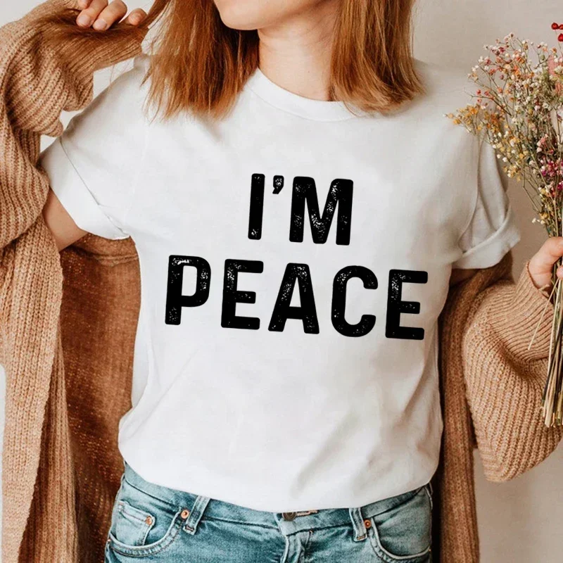 I Come in Peace I'm Peace Funny Matching Couples I Come in Peace Couple Matching Women TShirt Lovers Men Tshirts Tee Y2k Clothes 4