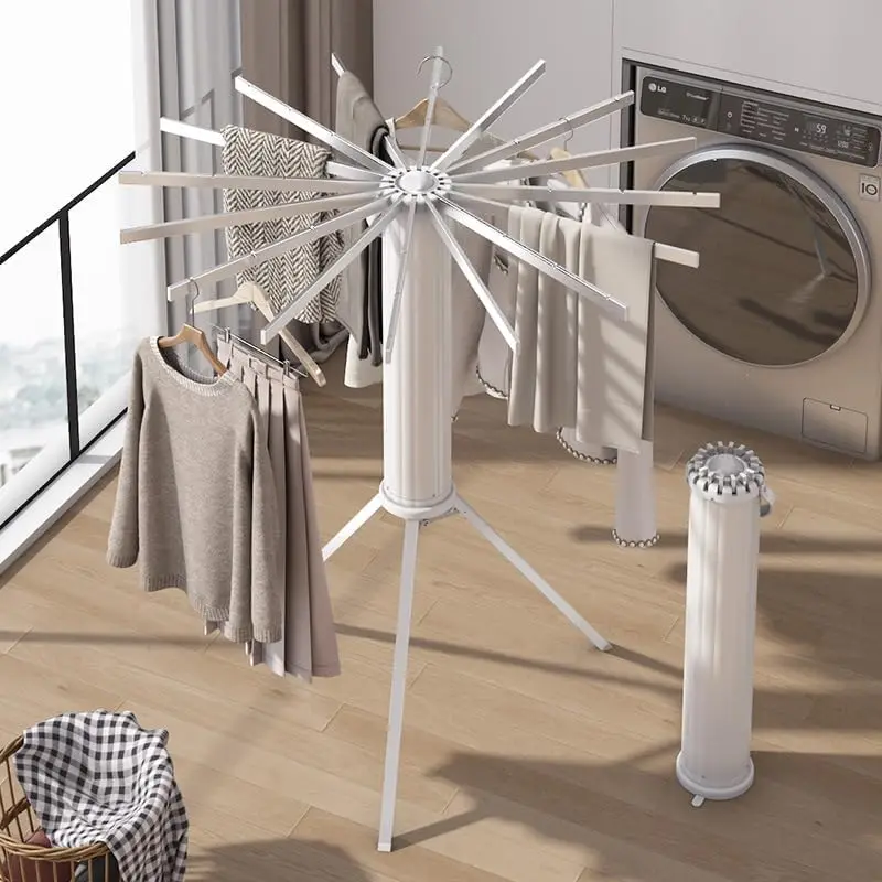 Foldable-Octopus-Type-Drying-Rack-Floor-Standing-Balcony-Clothes-Drying ...