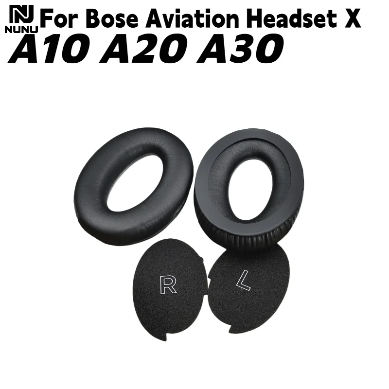 Replacement Soft Memory Covers Sponge leather ear pads For Bose Aviation Headset X A10 A20 A30 headphones Earmuffs repair parts