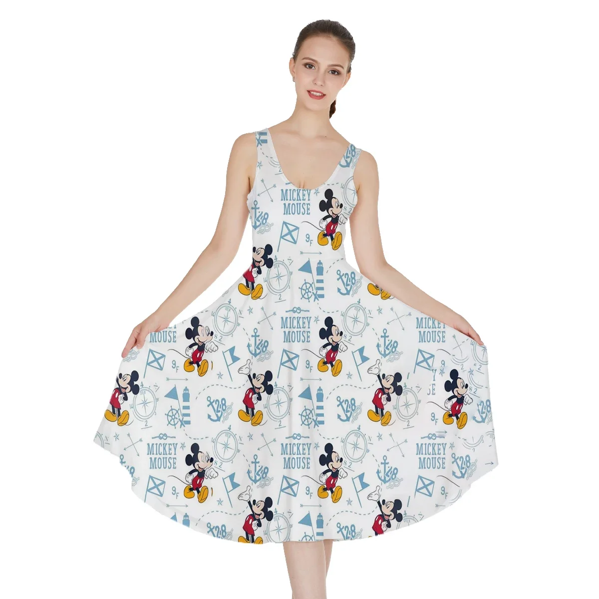 

Main Street Electrical Parade Sexy Dress for Women's Disney Fashion Holiday Dress Short Sleeve Drss Beach Dress