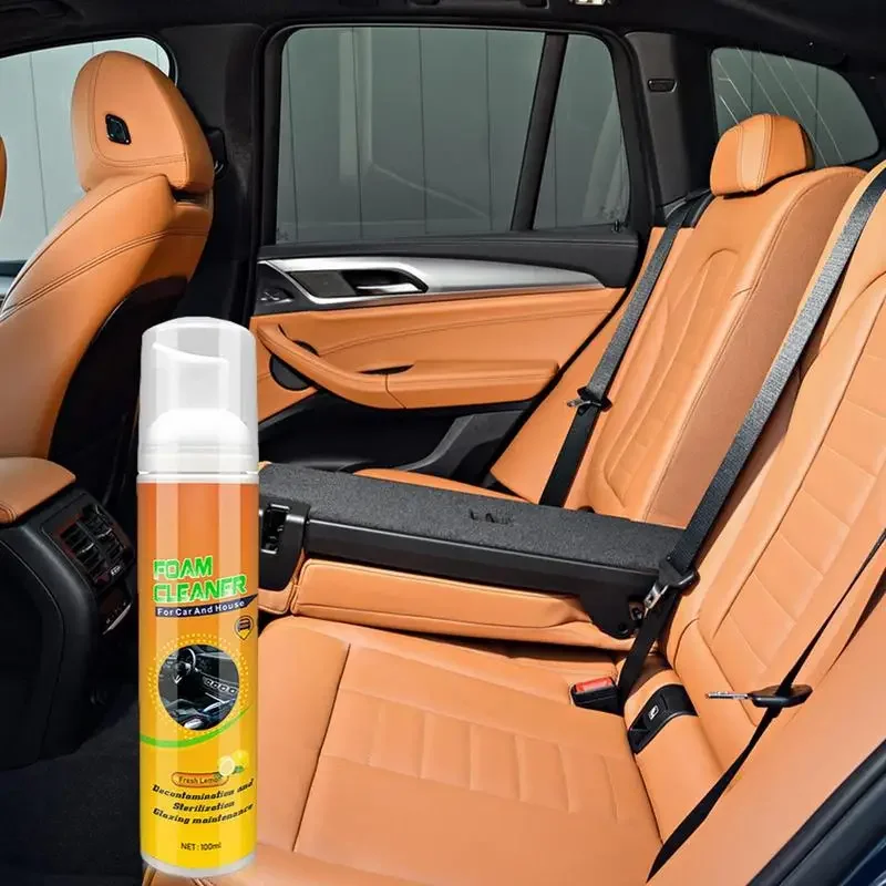 

100ml Anti-UV Multi-Use Foam Spray Car Seat Cleaner For Car Seat Automotive Upholstery Care Products For Fabrics Rubber Leather