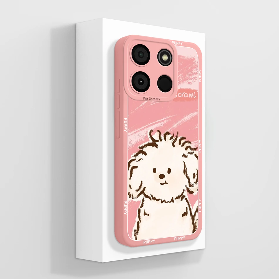 Astronaut Cartoon Fashion Soft Liquid Silicone Shockproof Phone Case Back Cover Shell
