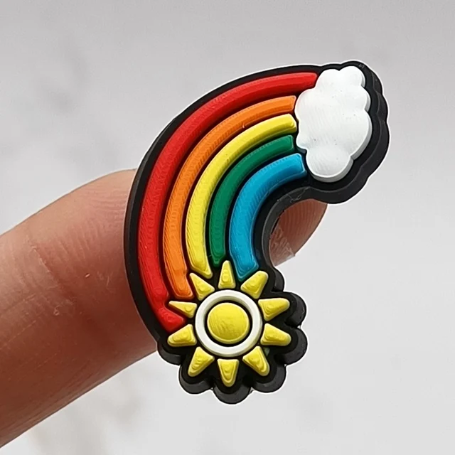 Dropshipping 1Pcs PVC Shoe Buckle Accessories Funny DIY Happy Holidays Shoes Decoration Jibz For Crocs Charms Kids Party Gift E