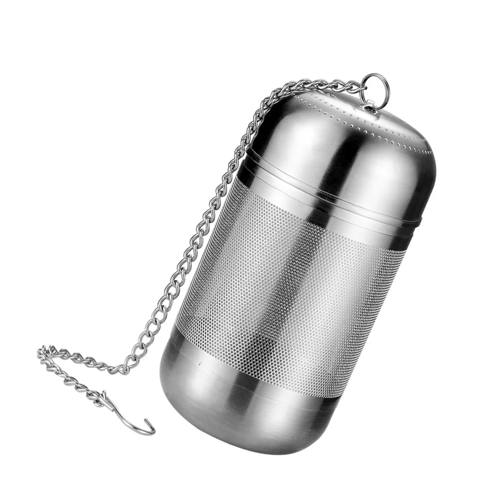 

Tea Infuser Strainer Ball Filter Mesh Seasoning Stainless Steel Loose Basket Cooking Soup For Steeper Fine Leaf Chain Sloth