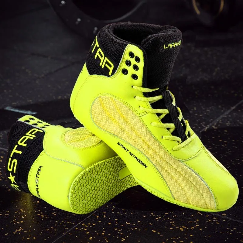 Description Picture 6 of itemProfessional Wrestling Boots Men Women Luxury Brand Boxing Shoes Unisex Light Weight Sports Shoes Couples Brand Wrestling Shoe