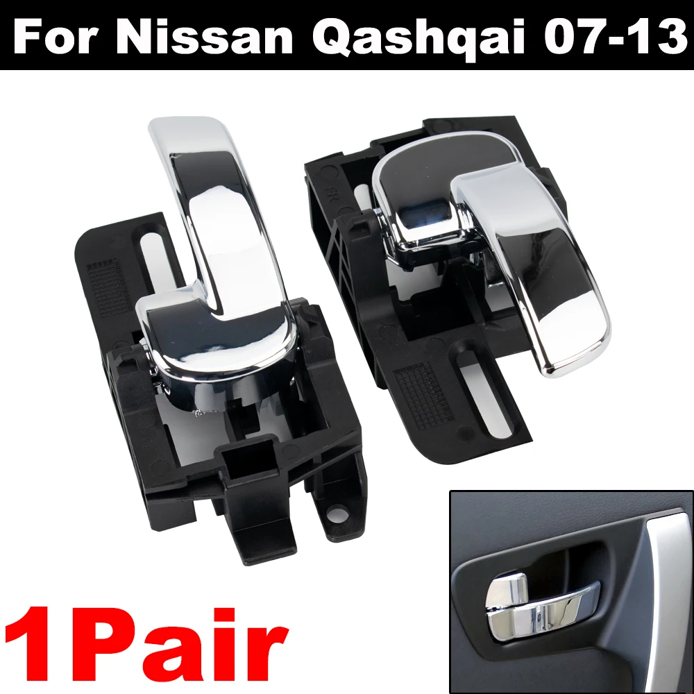 2pcs Left Right Front Rear Car Interior Door Handle For Nissan