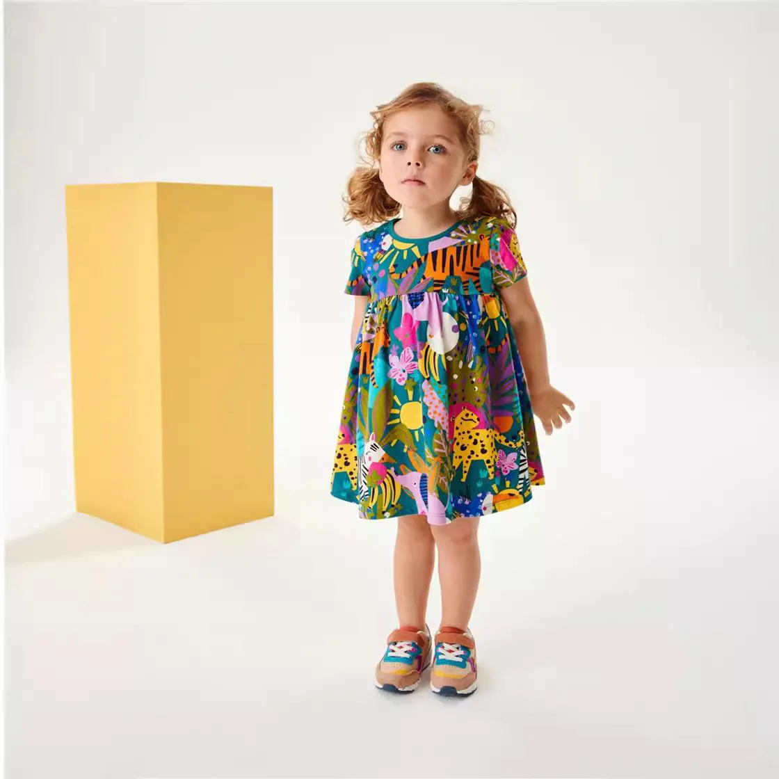 2025 Fashion Summer Infant Dress Gown Children 's Clothing Kids Clothes Baby Girls Cotton Cartoon Dresses Vestidos