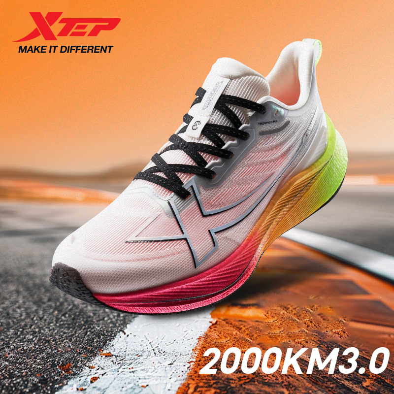 Xtep 2000km 3.0 Running Shoes For Men 2025 Spring Sneakers Cushioning Training Jogging Wear-Resistant Lightweight 875119110032