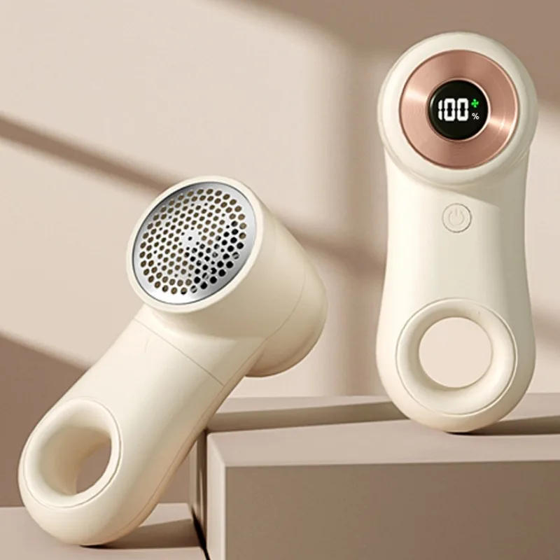

Lint Remover USB Charging Electric Hairball Trimmer with Smart LED Digital Display Fabric Lint Remover Household Clothes Shaver