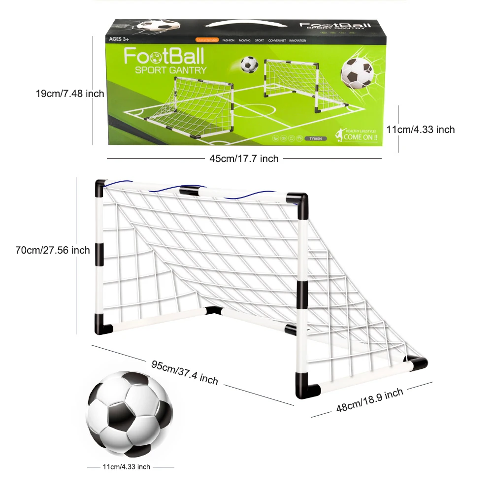 Foldable Kids Soccer Goal Set 6