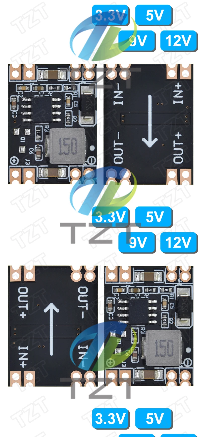 DC-DC 3A Buck Step-down Power Supply Module 5V-12V 24V zu 5V 3,3 V 9V 12V Feste Ausgangs Hohe-Strom für arduino – Detail 4