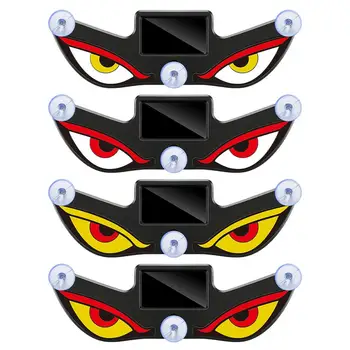 Luce di Avvertimento Solare LED DEMON EYE, Luce al Neon Respirante, Decorazione Auto, Luci Atmosfera per Lunotto Posteriore, Accessori Auto