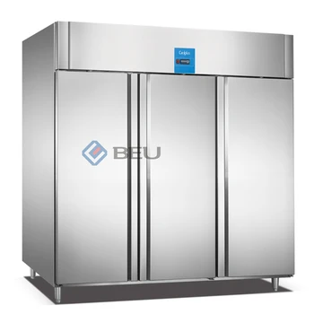 3 Door Static Cooling Double Temperature Upright Refrigerator Chiller and Freezer