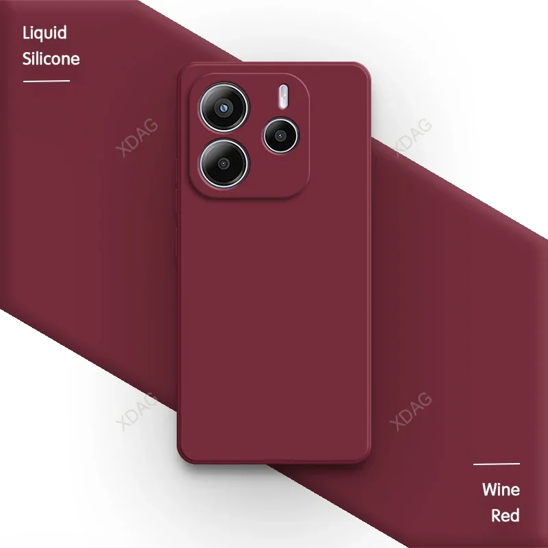 Classic Silicone Soft Phone Case with Lens Protection - Square Design