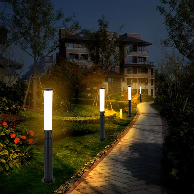 LED Lawn Light 110V 220V Waterproof IP65 Outdoor Simple Modern Street Lamp For Garden Path Landscape Park Courtyard Lighting
