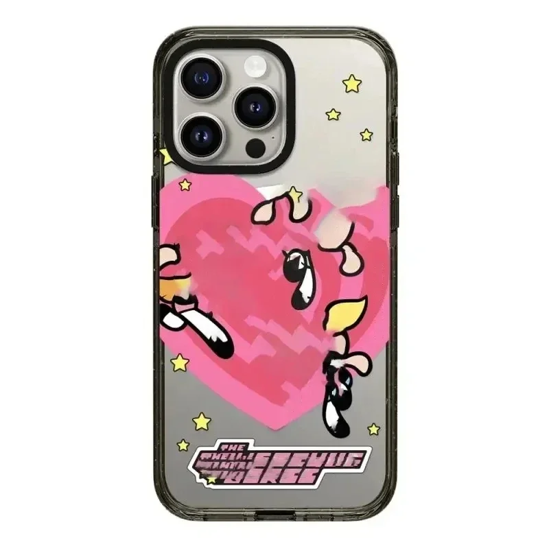 

Cartoon Girls 2.0 Acrylic Black Border MagSafe iPhone 12 13 15 14 Pro Max Protective Case, Fits iPhone 15 Pro Max