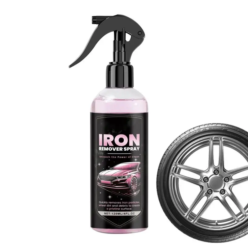 Iron Remover Spray Iron Out Rust Remover Spray 120Ml Iron Powder Rust Remover Per Ruota Del Motociclo Del Pneumatico Dell'Automobile