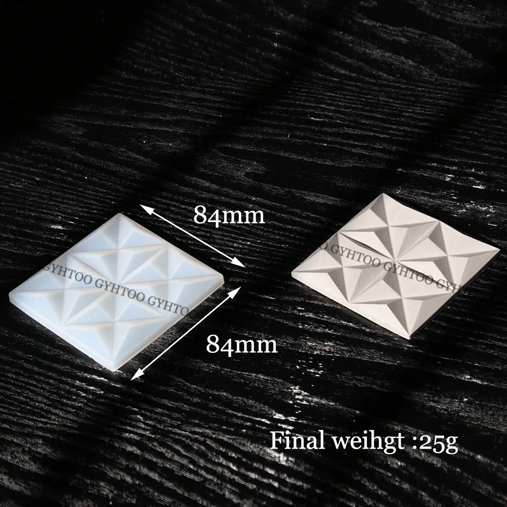 8.4cm Plaster Square Wall Tile Silicone Molds Geometric Pattern Decorative Wall Brick Mold Resin Coaster Moulds Home Decor Mold silicone mold
