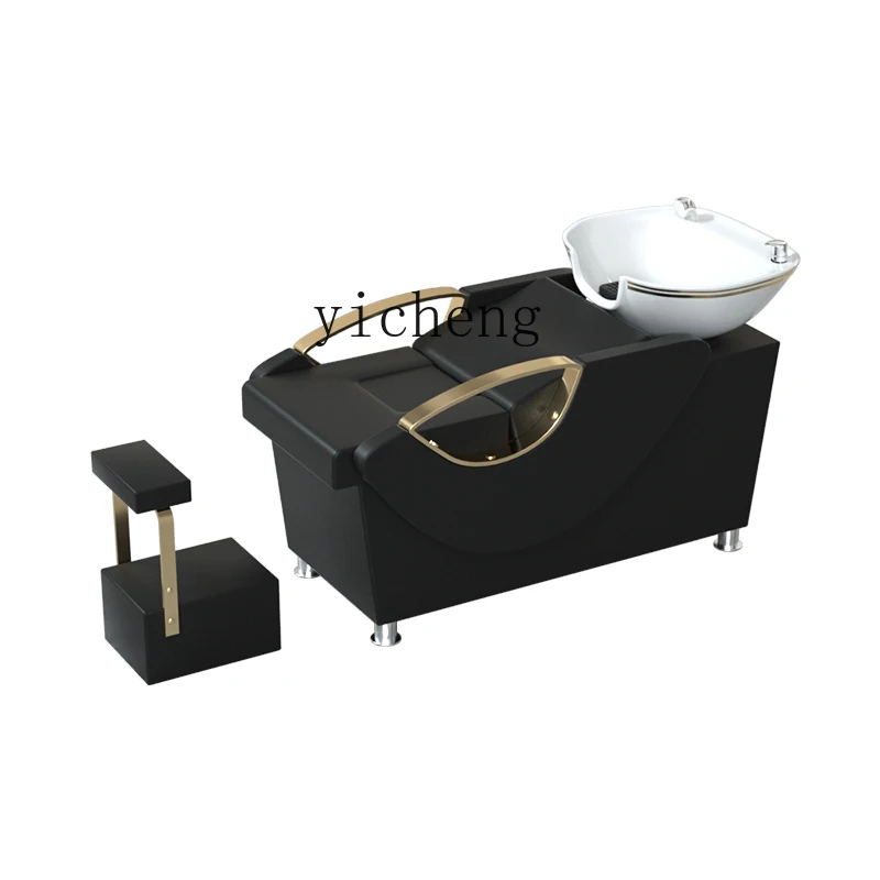 

Zk Half-Lying Ceramic Basin Shampoo Bed Water Heater Integrated Hair Salon Shampoo and Flushing Bed