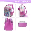 Meetbelify Mermaid Backpack for Girls Backpack with Lunch Box Set for Elementary Student Kids School Bag for Girls Ages 5-8Year 3