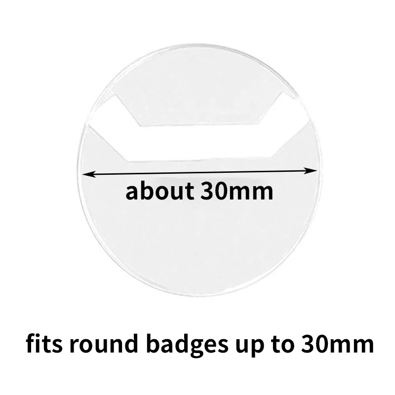 Plastic Round Material Badge, Protective Case Pin Badges