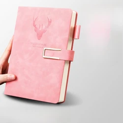 Vintage - Inspired Personalized Soft Cover Notebook for Professionals and Students (Pink)