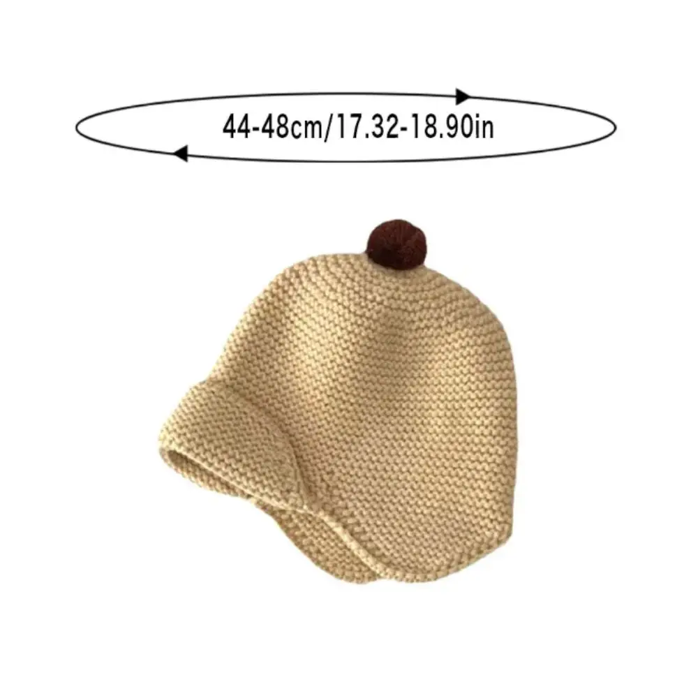 New Warm Winter Earmuffs Cute Design Windproof Earflap Hat Solid Color Ear Protection Cap Boys Girls